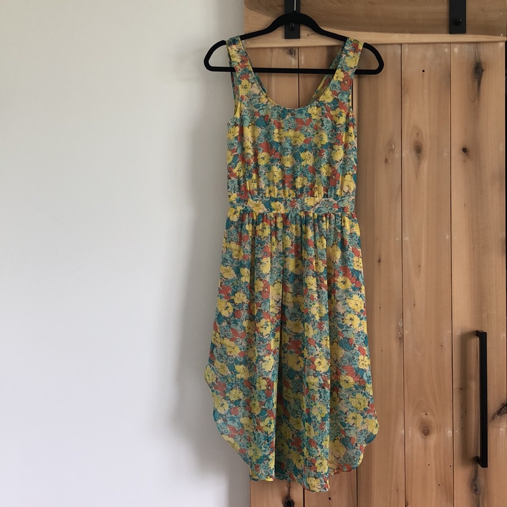 BCBGeneration Summery Floral Sleeveless Dress